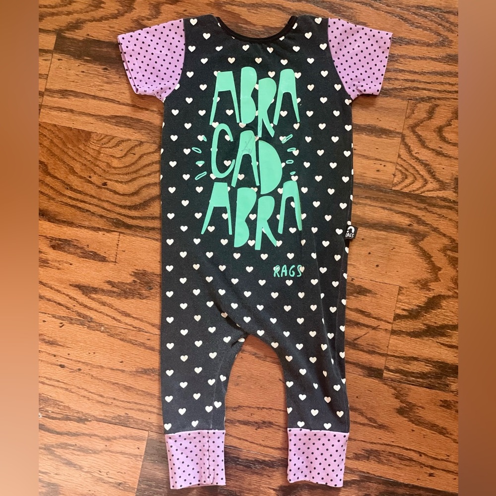 Toddler girls Rags to Raches romper